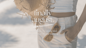 Wallpaper "finally august"